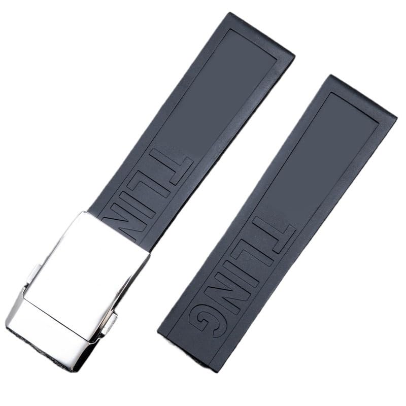 Bracelet montre FKM pour Breitling Challenger - Solution anti-sueur et durable