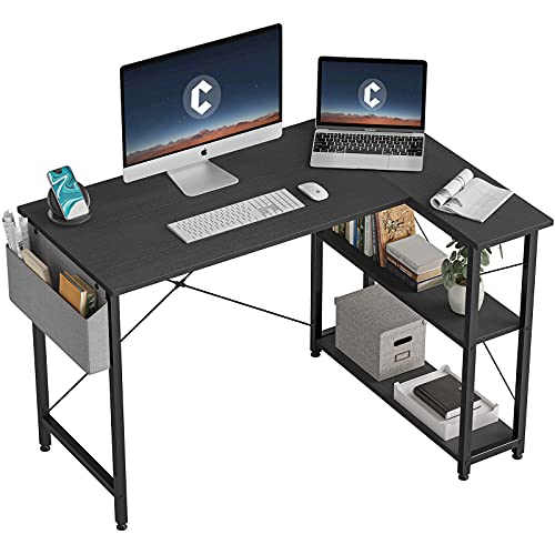 Amazon | CubiCubi l字デスク デスク 幅100cm パソコンデスク 机