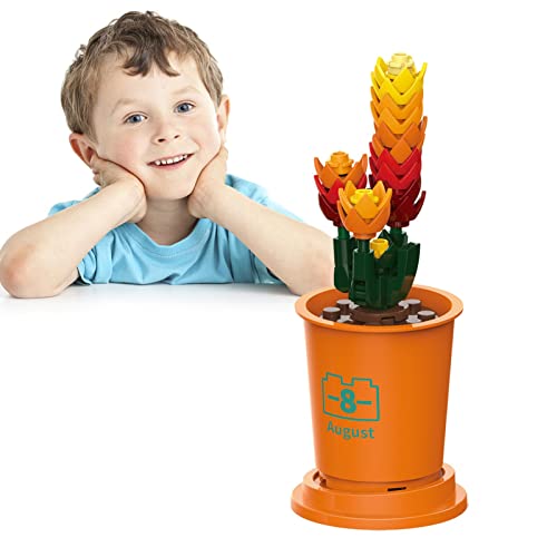 Flower Building Blocks kit - Flower Bouquet Building Kit - Unique Flower Bouquet and Creative Projec
