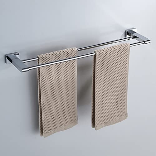 Porte-serviettes double barre pour stopper l'humidité murale de bain - 7