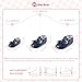 Meckior Infant Baby Girls Soft Sole Bowknot Princess Wedding Dress Mary Jane Flats Shoes Easter Light Baby Sneaker Shoes