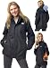 Produktbild Valkental - Wasserdichte 3in1 Jacke Damen - Mit Fleece Zipp-In & Verstaubarer Kapuze - Geeignet als Winterjacke, Regenjacke & Fahrradjacke