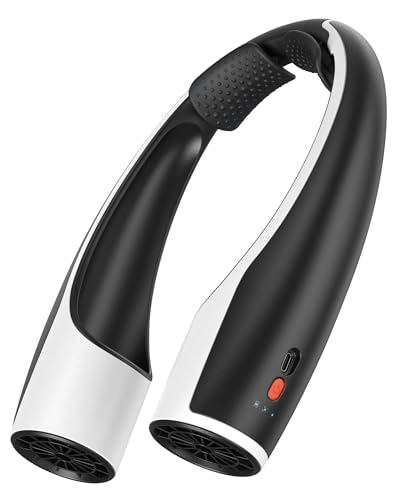 Rohent Portable Hands-Free Neck Fan - 4000mAh Battery, USB-C Rechargeable, Ultra-Quiet, 4 Adjustable Speeds – Perfect for Office, Outdoor, and Travel Use