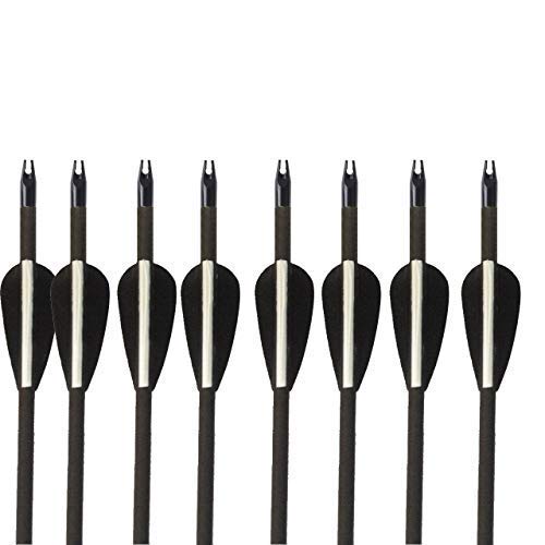 Bluecell 25Pcs Plastic Black Color Archery Hunting Compound Bow Arrow Nocks For 5/16Inch Arrows #TOP5