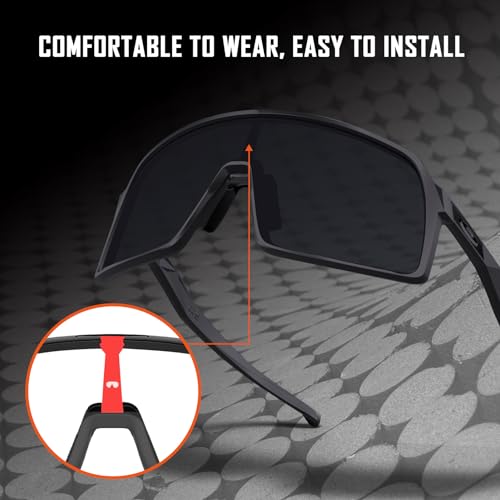 Image of Replacement Wicket for Oakley Sutro OO9406 /Sutro Asian Fit OO9406A /Sutro S OO9462 Sunglass - Red