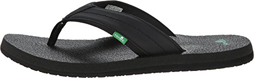 Sanuk Men's Beer Cozy 2 Black Flip-Flop 11 M US - Image 3
