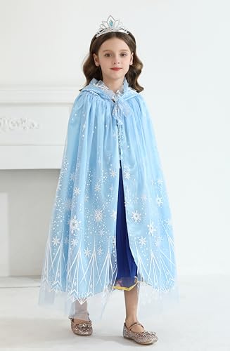 Capa con Capucha Elsa para Niñas 3-6 Años miniatura 4