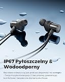 SOUNDPEATS Q40 HD Bezprzewodowe Słuchawki Douszne z Szyjną Opaską, Hi-Res Audio z LDAC, 20H Odtwarzania, IP67 Wodoodporne, Magnetyczne Słuchawki do Sportu, Pracy i Podróży AI Redukcja Szumów Czarny