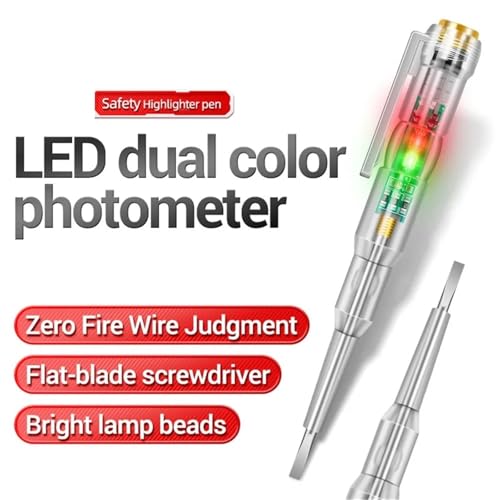 Voltmètre et stylo test tension par induction : lot de 20 détecteurs pour fil électrique