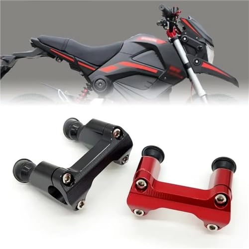Base de manillar motocicleta 28 mm con abrazaderas montaje para varilla grifo aluminio 6