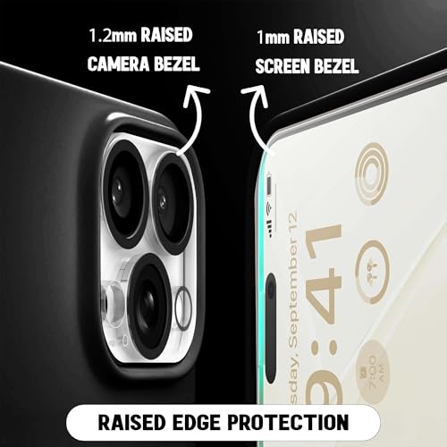 Image of Kratos Active Grip Silicone Case Cover Compatible with iPhone 15 Pro Max - Enhanced Protection, Wireless Magnetic Charging Case with Raised Edge Camera & Screen Protection, Shock-Resistant Design