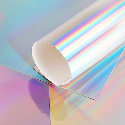 Miniatura 3 de Papel De Cartulina A4 Rainbow Mirror, 25 Hojas De Papel Reflectante Metálico De 250 G M Para Manualidades, Cartulina Láser De Color Para Decoración Uap19ls25