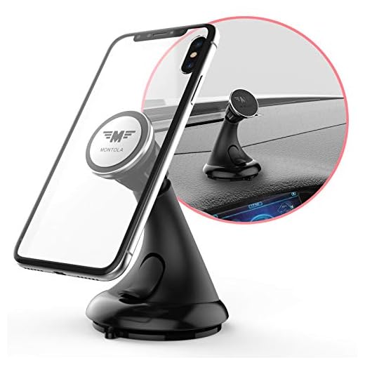 MONTOLA® Magnet universell bilhållare mobiltelefon universal och NAVI GPS kompatibel med Tomtom Go 500 50 51 52 600 60 61 610 400 Start 20 25 40 50 60 Via 130 135 Garmin nüvi 150 66 DRIVESMART Dezl 65 66