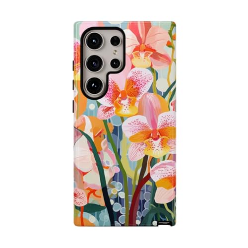 Coque rigide Samsung S24 Ultra orchidée éclat brillant haut de gamme