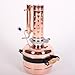 Copper Distiller for Distilling Moonshine and Alcohol, Distillery Kit For : Whiskey, Vodka, Brandy, Moonshine Flavoring and other Spirits for Making at Home (1.3 Gall (5L))