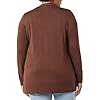 Amazon-Essentials-Womens-Lightweight-Open-Front-Cardigan-Sweater Amazon Essentials Women's Lightweight Open-Front Cardigan Sweater (Available in Plus Size), Dark Chestnut Brown Heather, X-Large