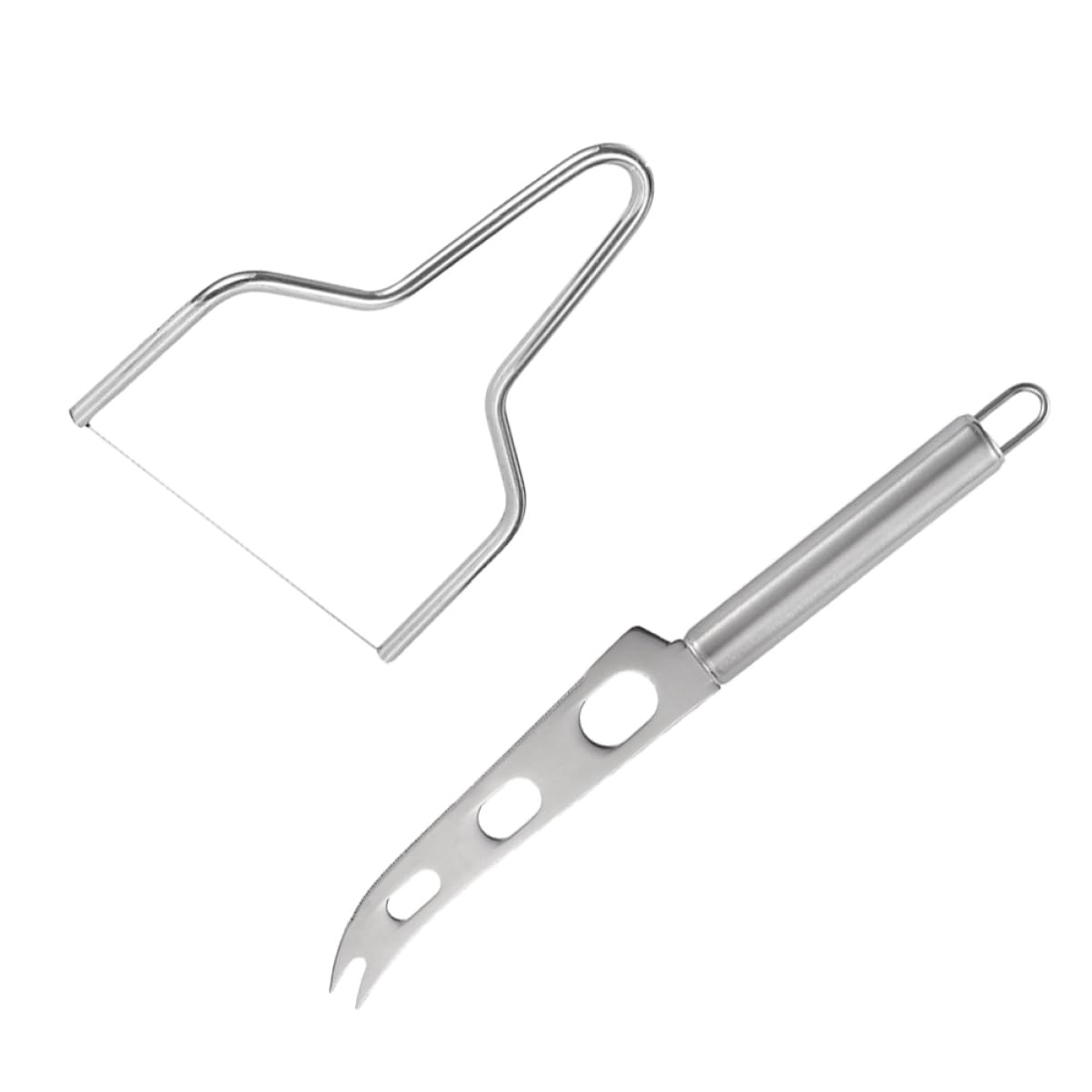 STOBAZA Combined Cheese Slicer Cutter Stainless Butter Knife Set Cheese Cutting Tool for Home Entertaining