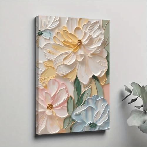 Décoration murale fleurs roses 60x80cm pour habiller facilement un mur vide