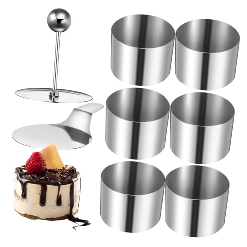 STOBAZA Reliable Baking Tool 1 Set of Small Cake Molds Mousse Cake Ring Molds for Home Baking Parties