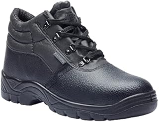 Blackrock SB-P SRC Safety Chukka Boots with Anti Static Protection, Black Leather Safety Hiker with Steel Toe Cap and Protective Steel Midsole, Ankle Support, Lightweight Safety Work Boots