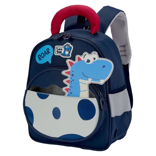 Sac a dos enfant garcons 2-6 ans bleu de 11L avec sangle thoracique