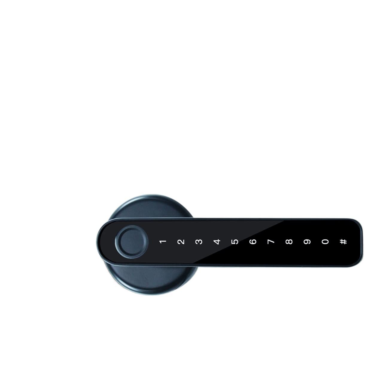CVFRDD Smart Door Knob, Fingerprint Smart Door Lock Password Electronic Digital Keyless Entry Knobs for Bedroom Home Keyless Entry Door Handle(Black 6070)