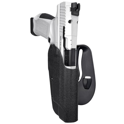 Black Scorpion Outdoor Gear OWB Kydex Paddle Holster fits Canik TP9SFx | Outside The Waistband Concealed Carry Holster (Black)
