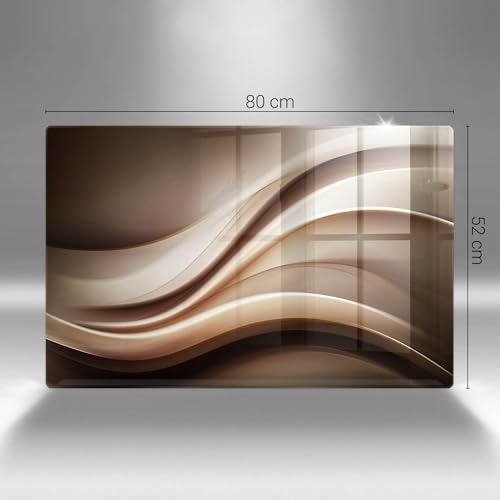 Plaque protection induction 80x52cm en verre anti-rayures pour plan de cuisson - 7