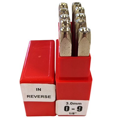 Pryor PR10030 09 Reverse Punches, 10 Piece, 1/8", 3.0mm