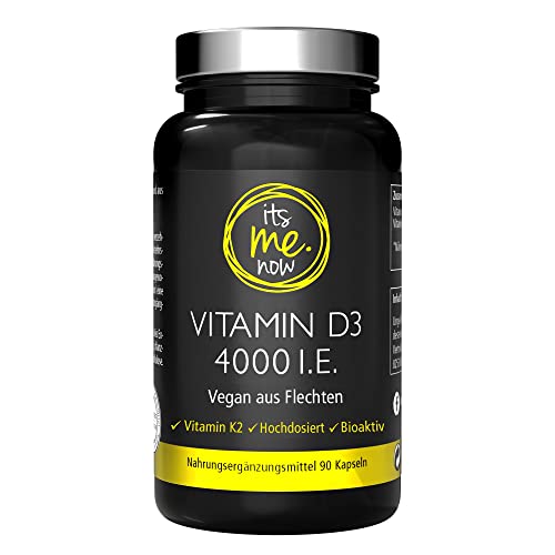 itsme.now Vitamin D3 K2 4000 IE Jahresvorrat (90 Kapseln) Premium Kombi-Präparat Vitamin D3 & K2 MK7 hochdosiert zum Erhalt gesunder Knochen | vegan, mehrfach zertifiziert, in Deutschland hergestellt Cover
