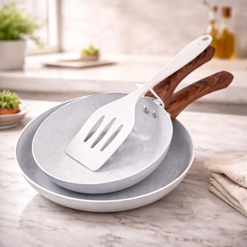 Conjunto Kit de Frigideiras Lecce com Indução 20cm e 24cm com Espátula de Silicone | Antia...