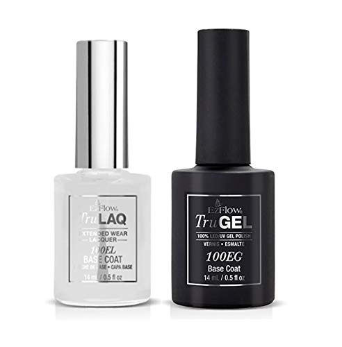 EzFlow - Color Duos - Lacquer + Gel - Base Coat - 14mL / 0.5oz EACH