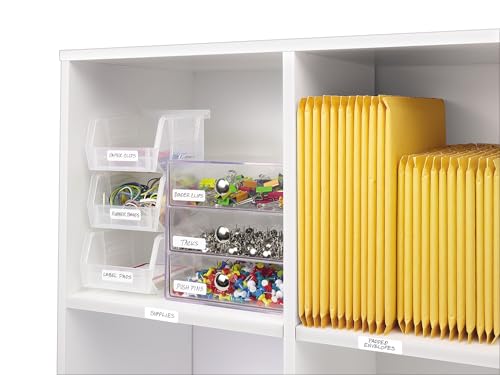 Avery Etiquetas removíveis autoadesivas, 1 x 4 cm, branco, 840 por pacote (05422)