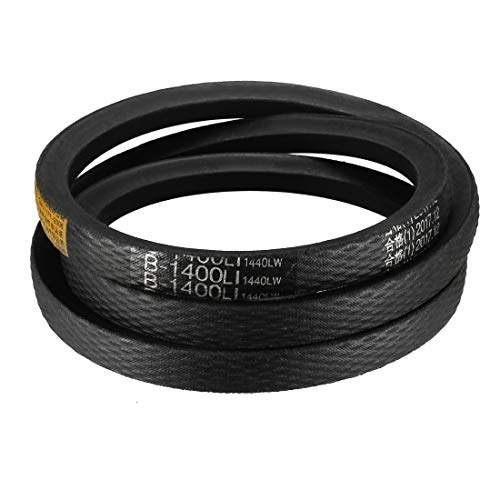 sourcing map B-1400/B55 Drive V-Belt Inner Girth 55(1400mm) Industrial Power Rubber Transmission Belt