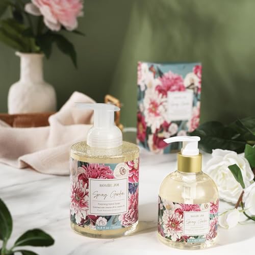 Image of ROMIIE ZOI Foaming Hand Soap, Spring Garden, 500ml / 16.8fl.oz | With Gift Box, Gentle cleansing, nourishes skin without drying