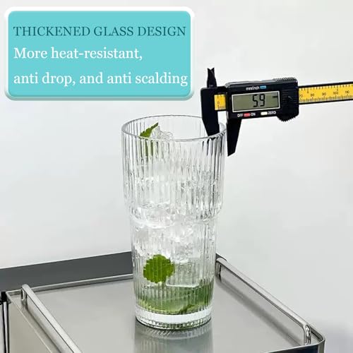 2 Pezzi 600ml Bicchieri da Acqua con Coperchio e Cannuccia,Tazza da Caffè Ghiacciata,Vetro Bicchiere per Smoothie,Tazza da Succhi Trasparente, per Latte, Acqua, Succo, Tè - immagine 4