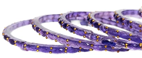 Image of JPS Plain and Glossy Finished Raindrop Glass Bangles Set for Women & Girls | Traditional Ethnic Chudi for Wedding, Party & Regular- Set of 12 Pcs of One Colour | Wedding Special
