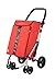 Produktbild CARLETT - Zusammenklappbarer Einkaufstrolley mit 4 Rädern und isothermischer Tasche mit 10 L Fassungsvermögen | Shoppingtrolley mit großem Fassungsvermögen (40 L/25 kg) | Lett460 | Rot