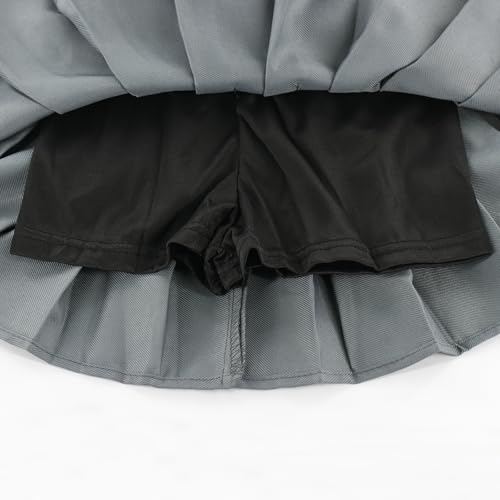 Image of Girls Pleated Skirts Built in Shorts Little Kid Athletic Flowy Skorts Skirts Toddler Girls Tennis Skorts for Girl 3-14 Years