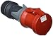 Produktbild Mennekes (Unternehmen) 101300054 prolongadores Power Top Xtra, Steckdosen CEE, 400 V, 5060 Hz, 63 A, 5-polig, IP 44 Grad Schutz, Rot
