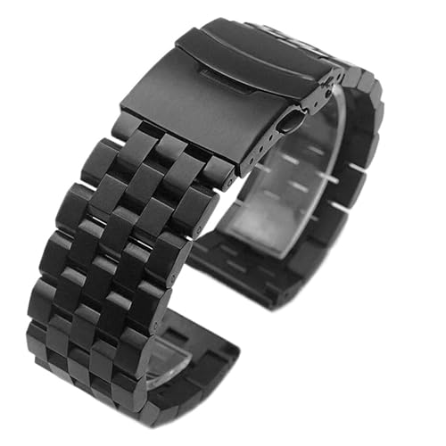 [LYBELIRH] \bhXeXX`[uXbg 18mm 20mm 22mm 24mm pvoh fB[X Y ^Xgbv ZCR[Xgohp(Black,24mm)