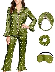 Vintage Green-white Polka