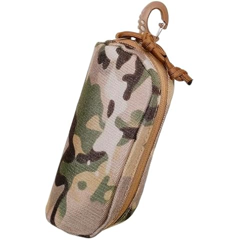 JOCTUBO Tactical Glasses Case Molle Glasses Pouch. Portable Eyeglasses Cases Eyewear Box. Eyeglass Case with Clip (CP) Cover