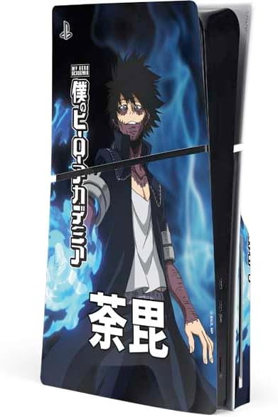 Skinit Decal Gaming Skin Compatible with PS5 Slim Disk Console - Officially Licensed My Hero Academia Dabi Season 5 Design
