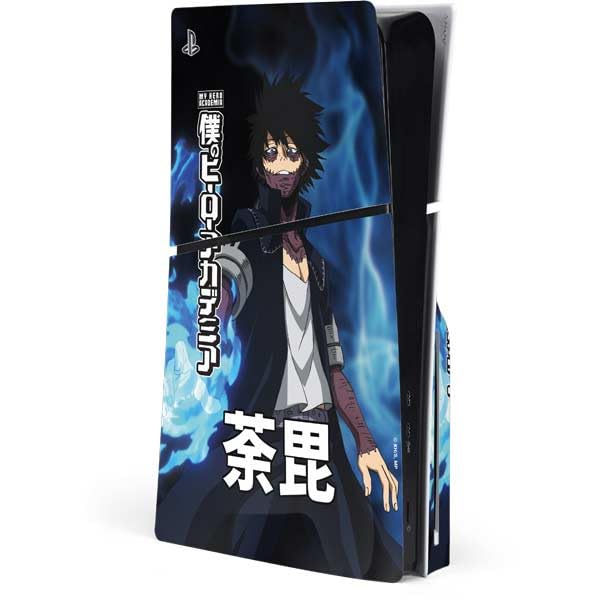 Skinit Decal Gaming Skin Compatible with PS5 Slim Disk Console - Officially Licensed My Hero Academia Dabi Season 5 Design
