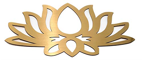 Image of Desi Favors Lotus MDF Cutout for Indian Backdrop | Varalakshmi Pooja Decor, Wedding, Housewarming Decor, Diwali Pooja Decoration, | 11x16 Inch (Pack of 1)