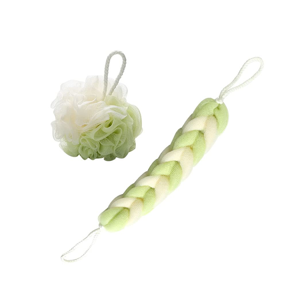 Toalla Exfoliante Esponjas de baño Esponja de baño de Ducha Esponja de Ducha Bolas de lufa para Mujeres Hombres, Esponja de Ducha para exfoliación Corporal (Paquete de 2) Guantes Exfoliante