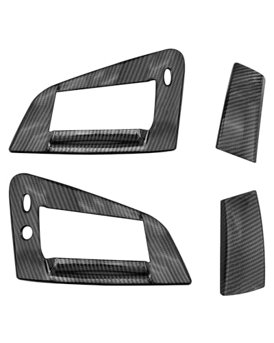YUANTUO Side Door Handles Panel Cover Trim Accessories Fit for Nissan 370Z Carbon Fiber Style Exterior