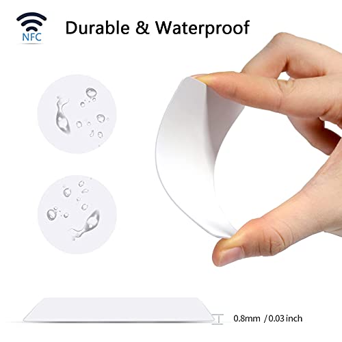 Image of 50pcs NFC Cards Ntag215 NFC Tags NFC 215 Cards NFC Business Card Blank NFC Cards Programmable NFC Tags iPhone Compatible with All NFC-Enabled Smartphones and Devices
