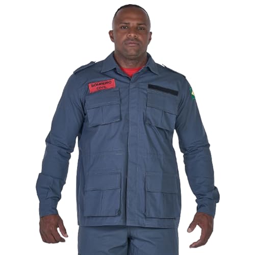 Gandola Tática Bombeiro Civil Verde Petróleo Acinzentado – Manga Longa s/Refletivo – Rip Stop (EXG)